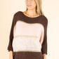 Colourblock Wool Blend Knit Jumper