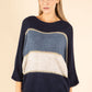 Colourblock Wool Blend Knit Jumper