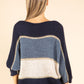 Colourblock Wool Blend Knit Jumper