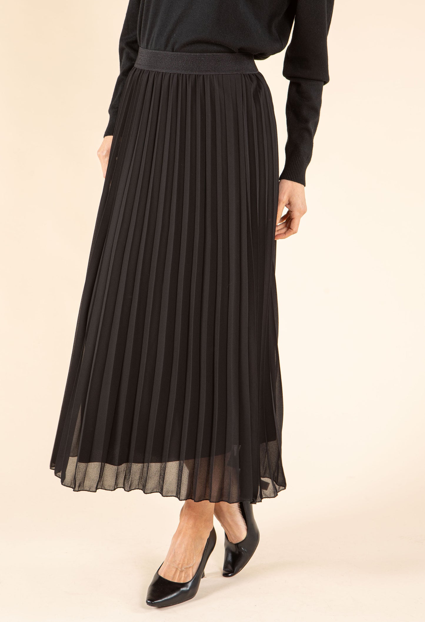 All Over Plissé Chiffon Skirt