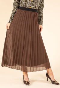 All Over Plissé Chiffon Skirt