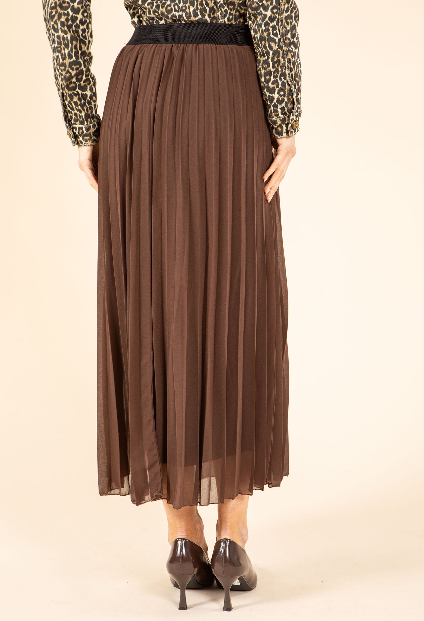 All Over Plissé Chiffon Skirt