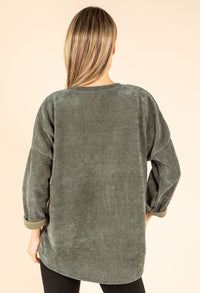 Soft Touch Leopard Detail Jumper