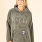 Diamante Soft Touch Longline Hoodie