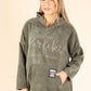 Diamante Soft Touch Longline Hoodie