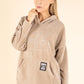 Diamante Soft Touch Longline Hoodie