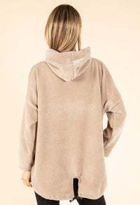 Diamante Soft Touch Longline Hoodie
