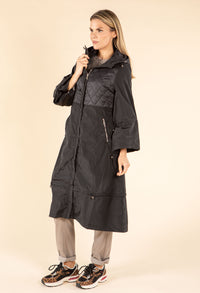 Longline Quilted Rain Coat