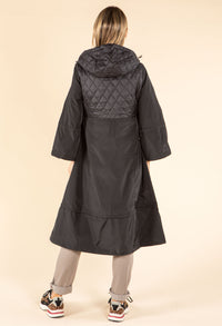 Longline Quilted Rain Coat