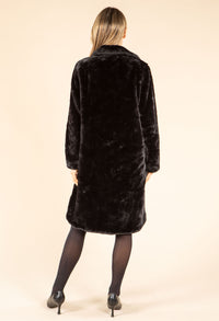 Longline Faux Fur Coat
