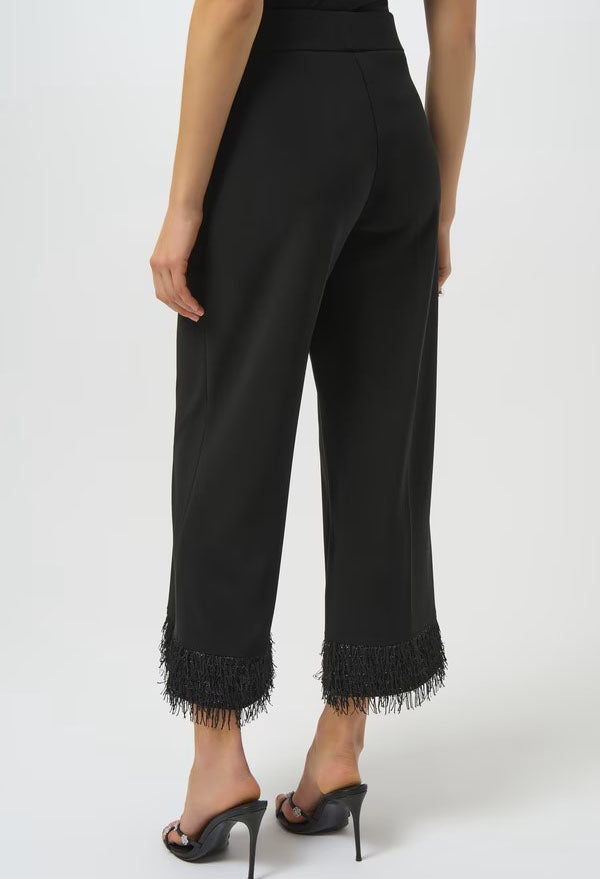 High-waisted Fringe Trousers