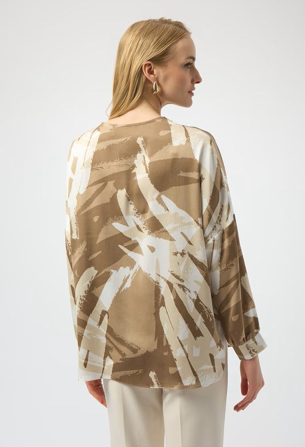 V-neck Zipper Casual Top