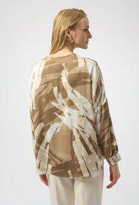 V-neck Zipper Casual Top