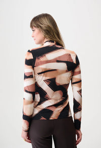 Printed Wrap Style Top