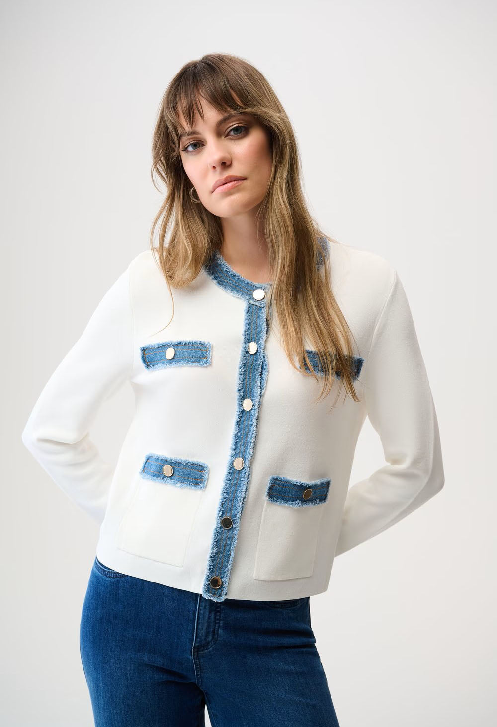 Button Closure Casual Jacket