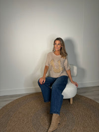 Soft Touch Diamante Knit Jumper