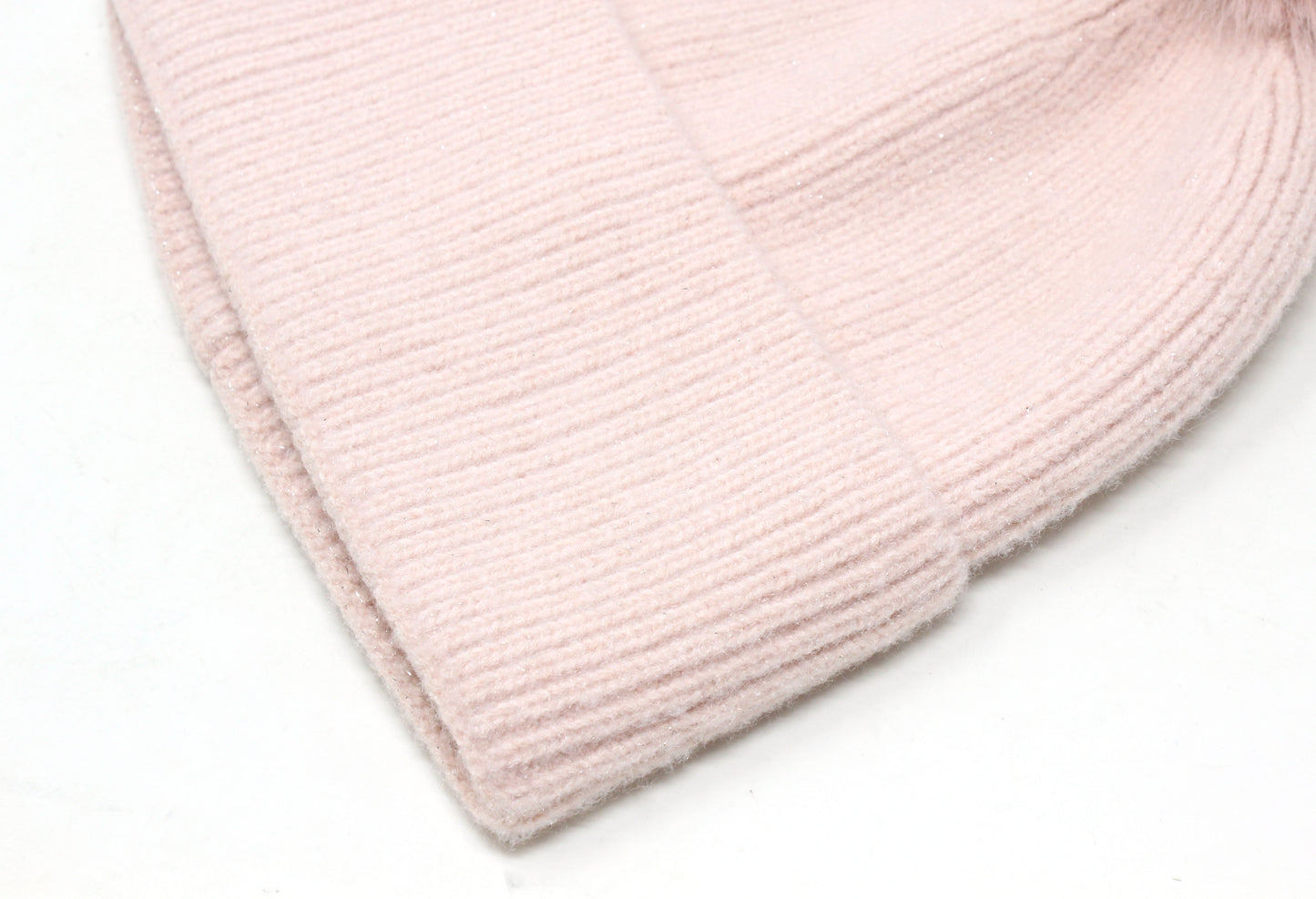 Ribbed Knit Pom Pom Beanie