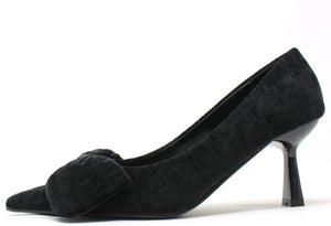 Velvet Bow Heel