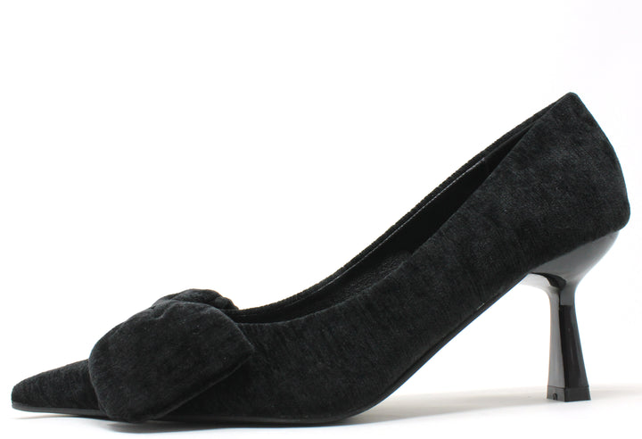 Velvet Bow Heel