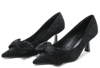Velvet Bow Heel