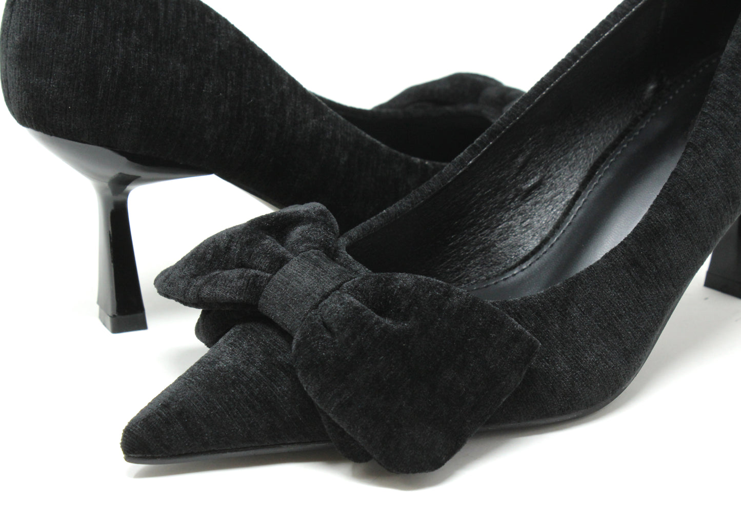 Velvet Bow Heel
