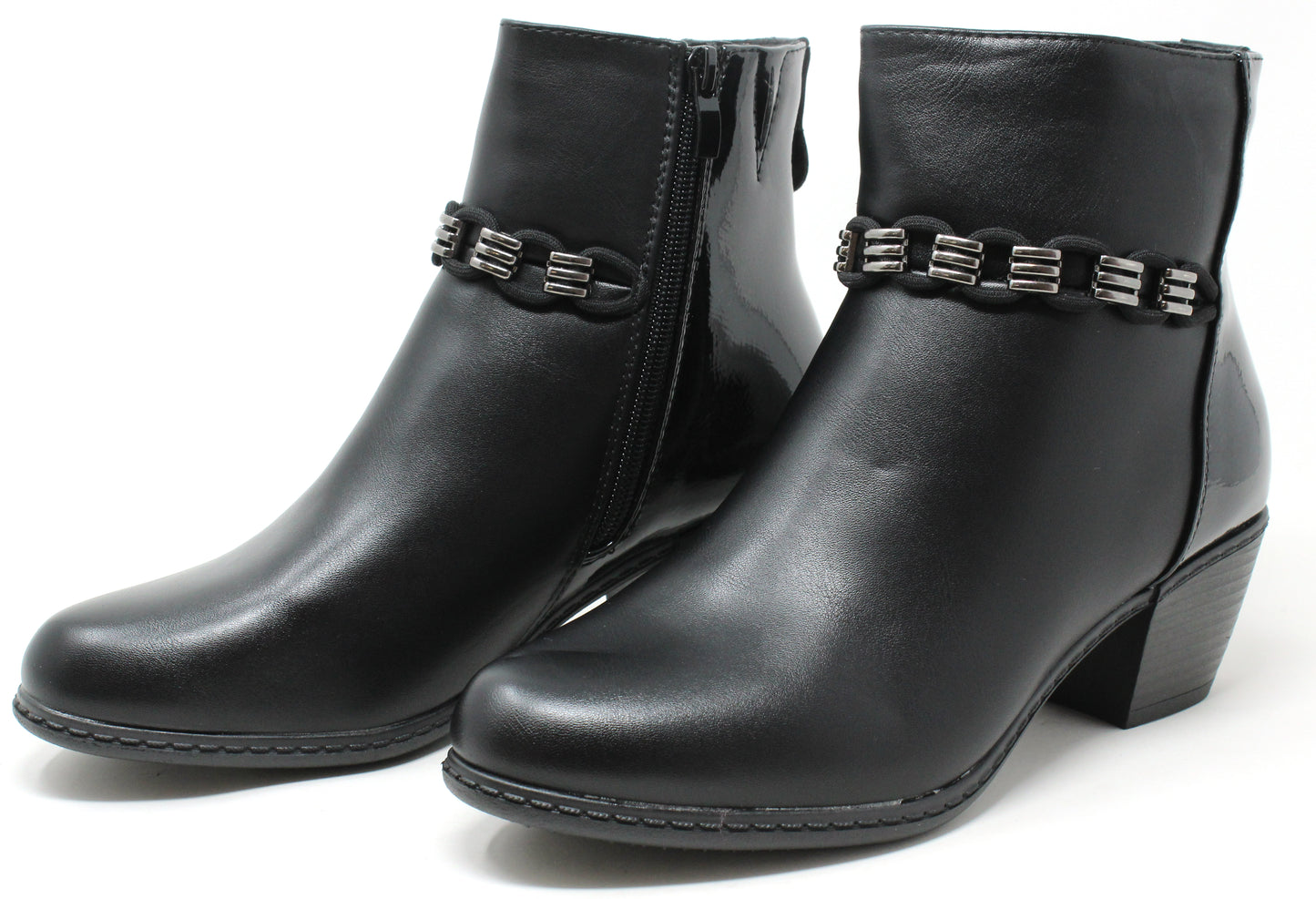 Loop Chain Ankle Boot