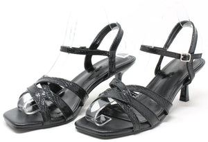Metallic Snake Design Heel