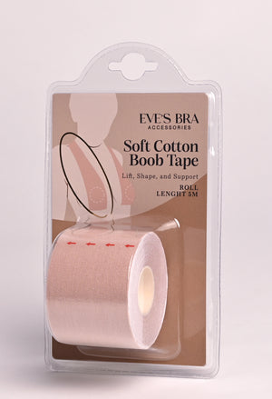 Soft cotton boob tape