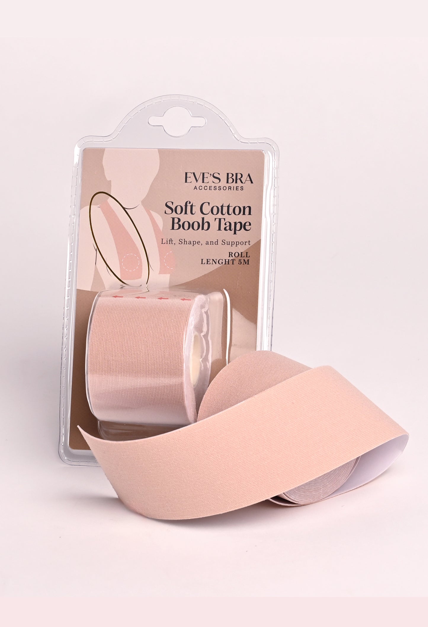 Soft cotton boob tape