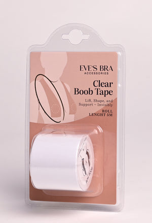 Clear boob tape