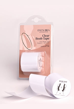 Clear boob tape
