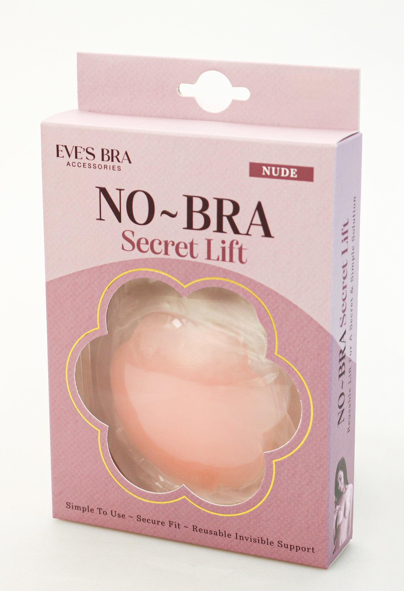 Eve's Bra No-Bra Secret Lift packaging on a white background