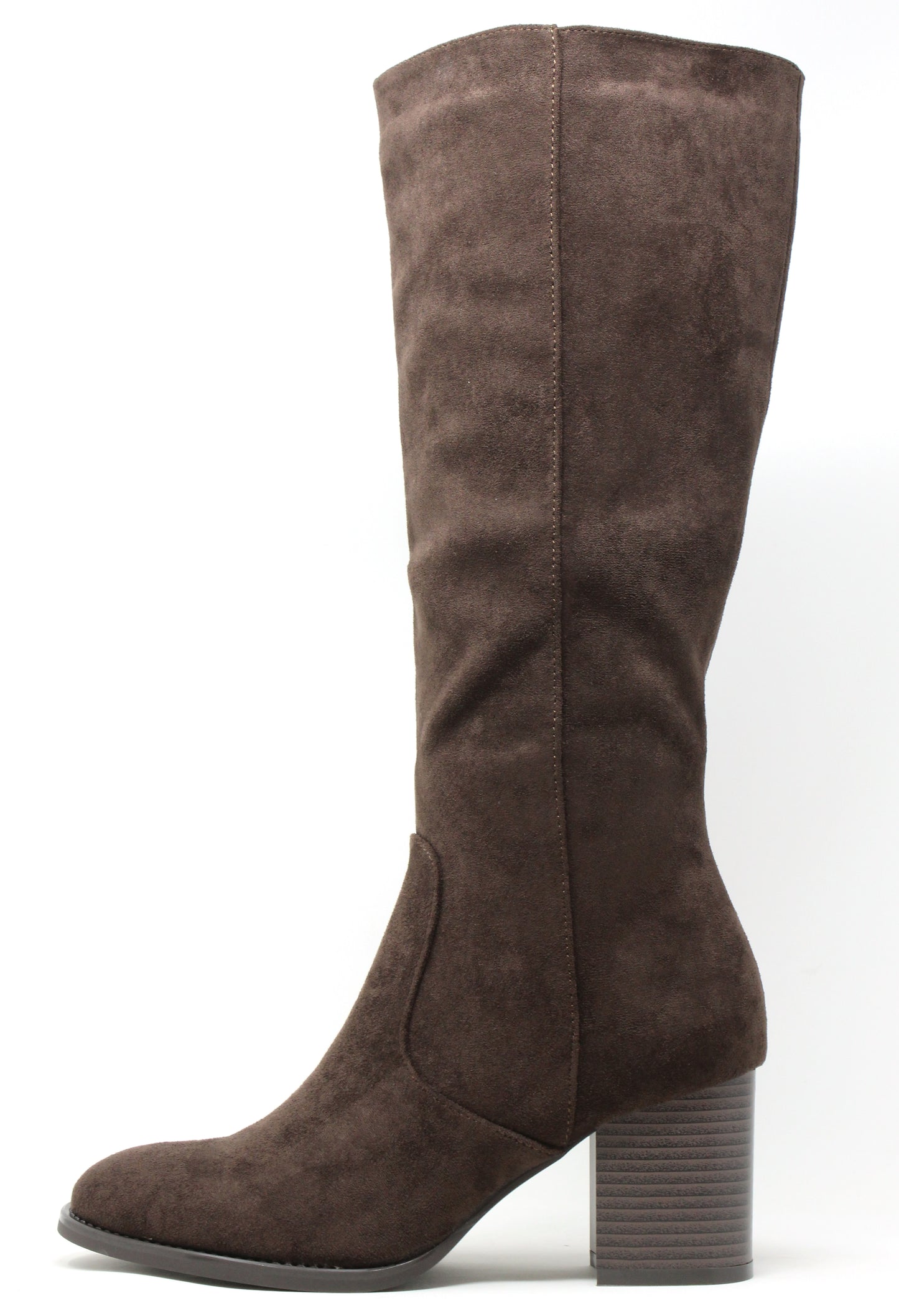 Faux Suede Knee High Boot