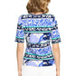 Floral And Stripe Rib Top