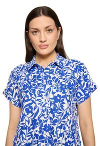 Linen Mix Floral Shirt