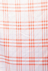 Checkered Satin Scarf
