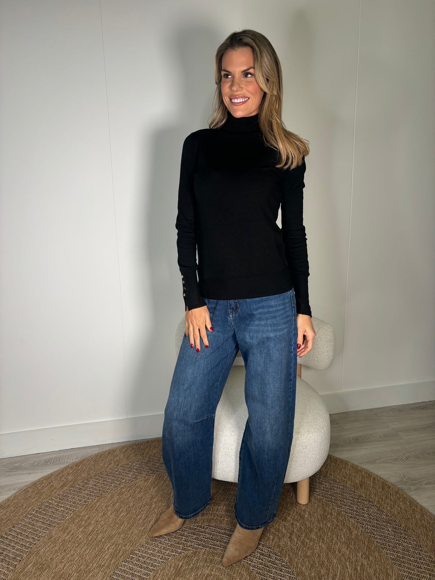 Soft Touch Roll Neck Knit Jumper