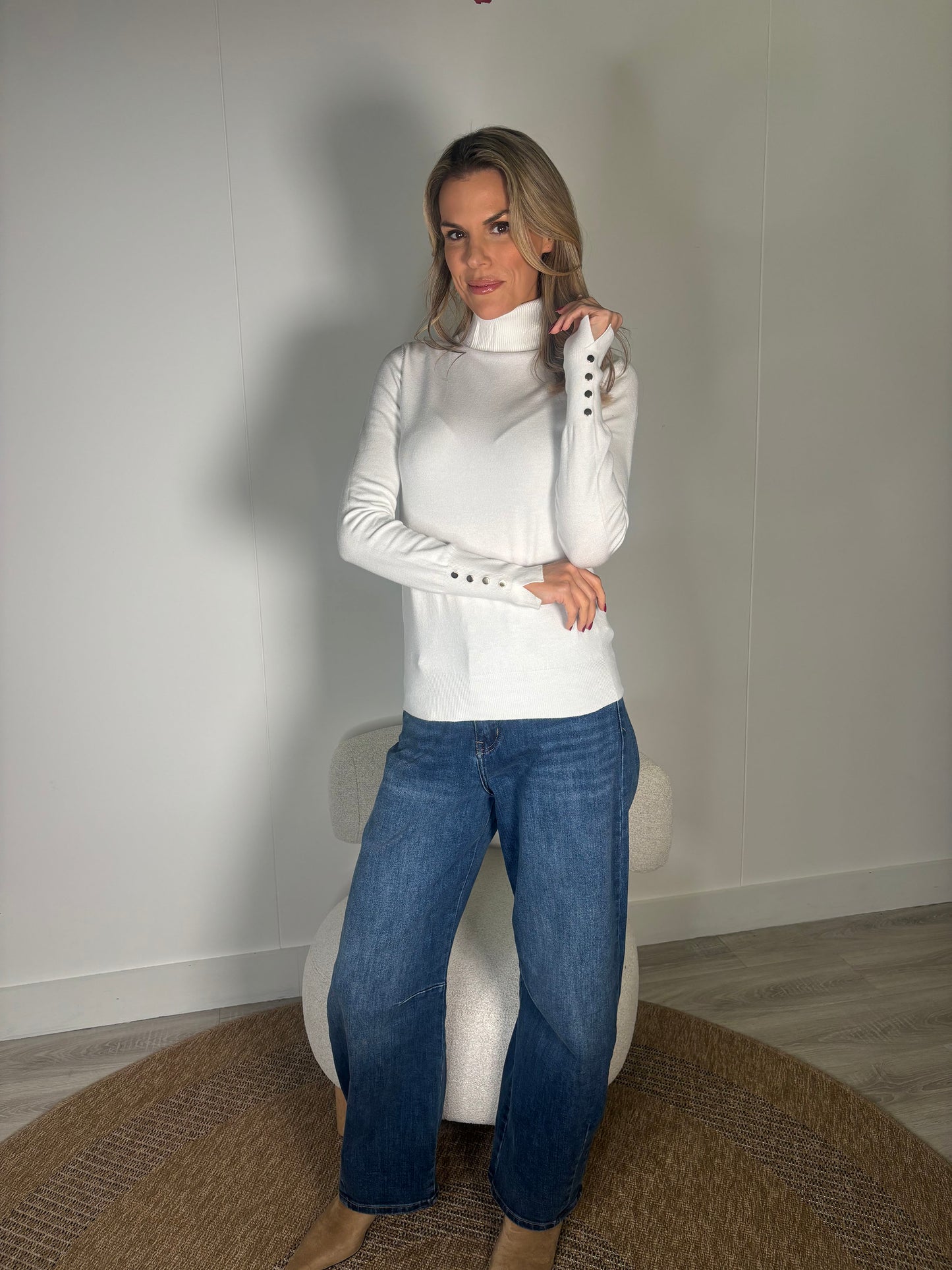 Soft Touch Roll Neck Knit Jumper