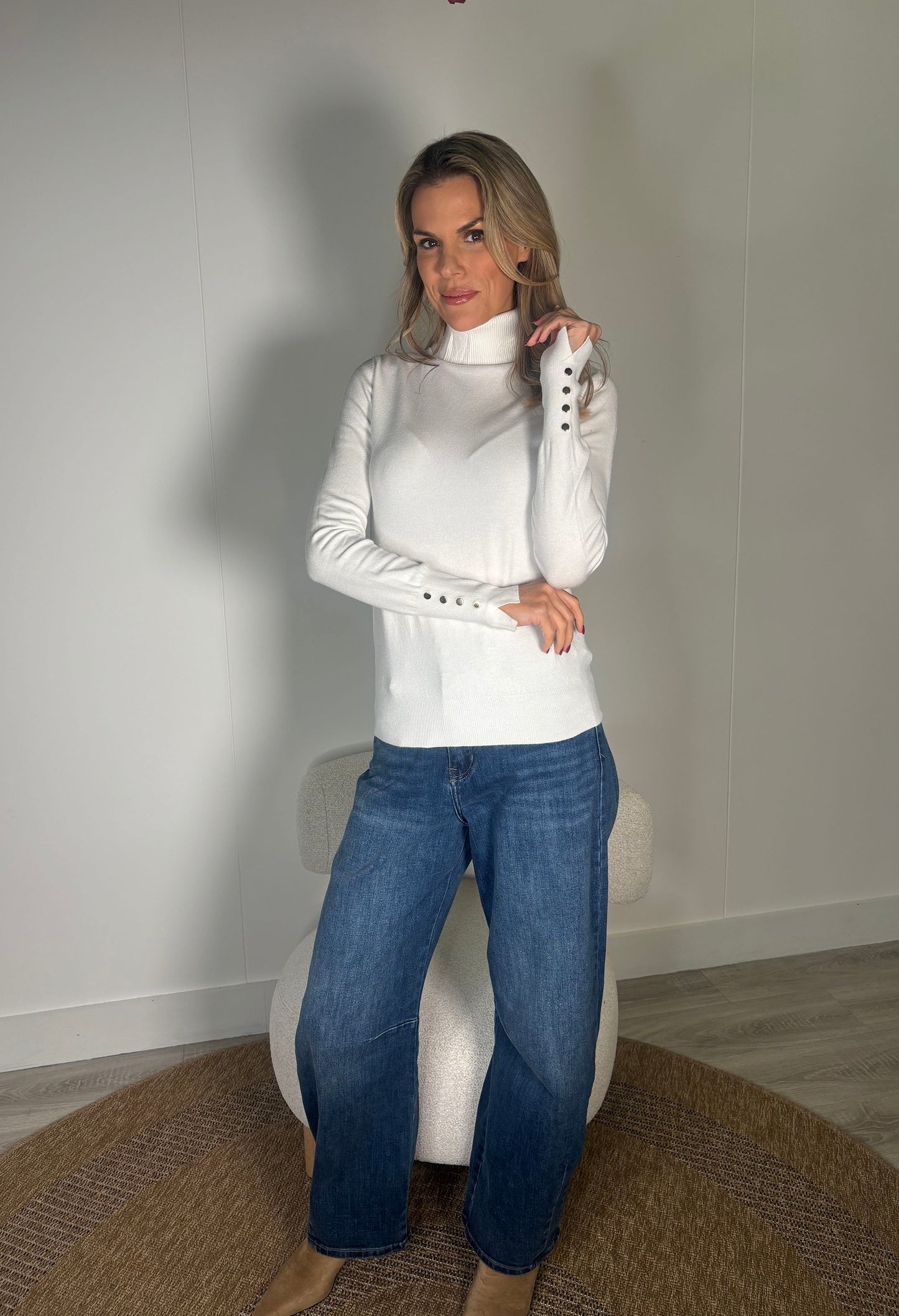 Soft Touch Roll Neck Knit Jumper