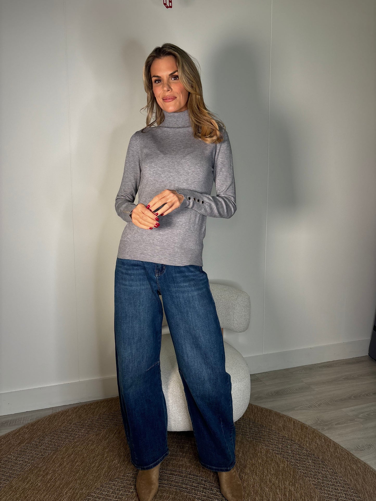 Soft Touch Roll Neck Knit Jumper