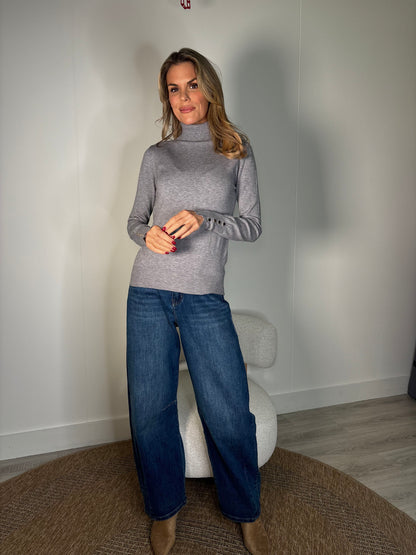 Soft Touch Roll Neck Knit Jumper