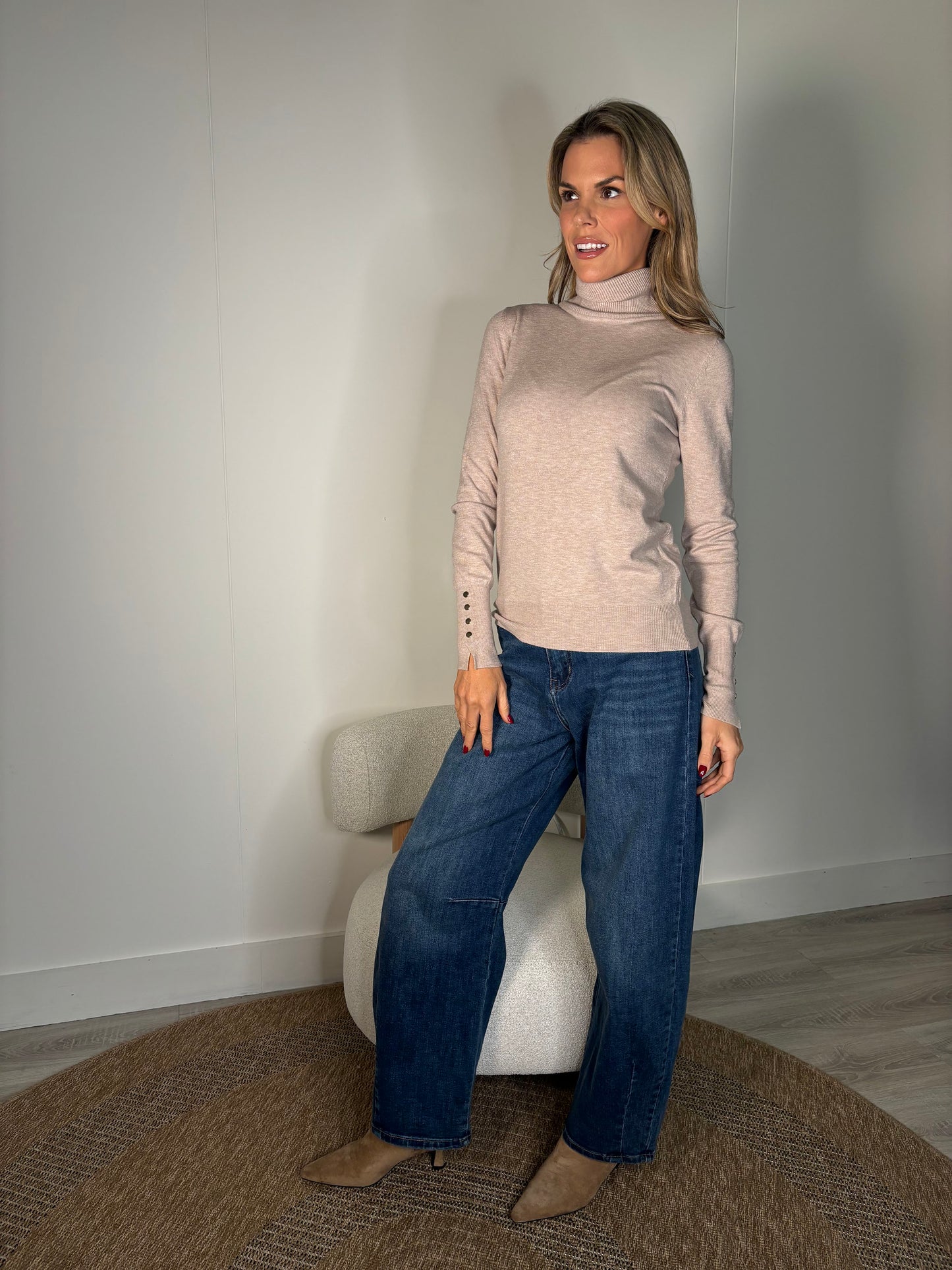Soft Touch Roll Neck Knit Jumper