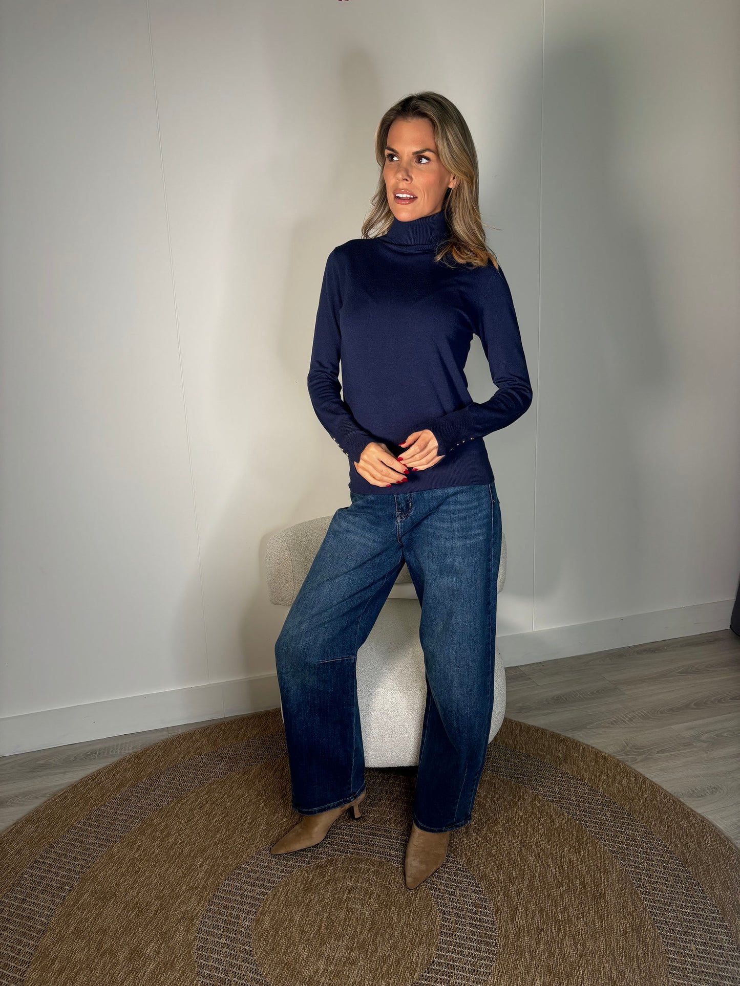 Soft Touch Roll Neck Knit Jumper