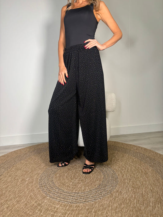 Diamante Wide Leg Trousers