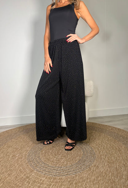 Diamante Wide Leg Trousers