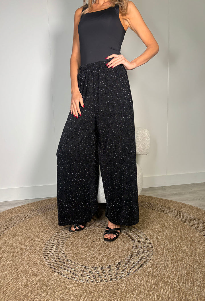 Diamante Wide Leg Trousers