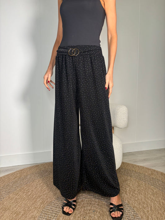 Diamante Gold Buckle Trousers