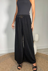 Diamante Gold Buckle Trousers