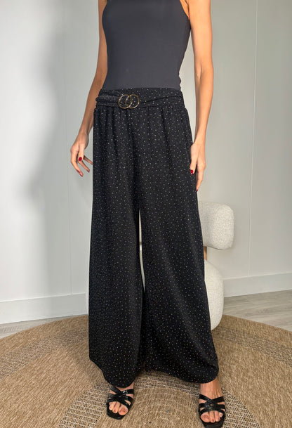 Diamante Gold Buckle Trousers