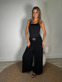 Diamante Gold Buckle Trousers